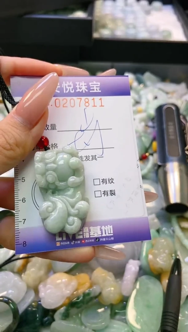 翡翠未镶嵌颈饰闪购0207811