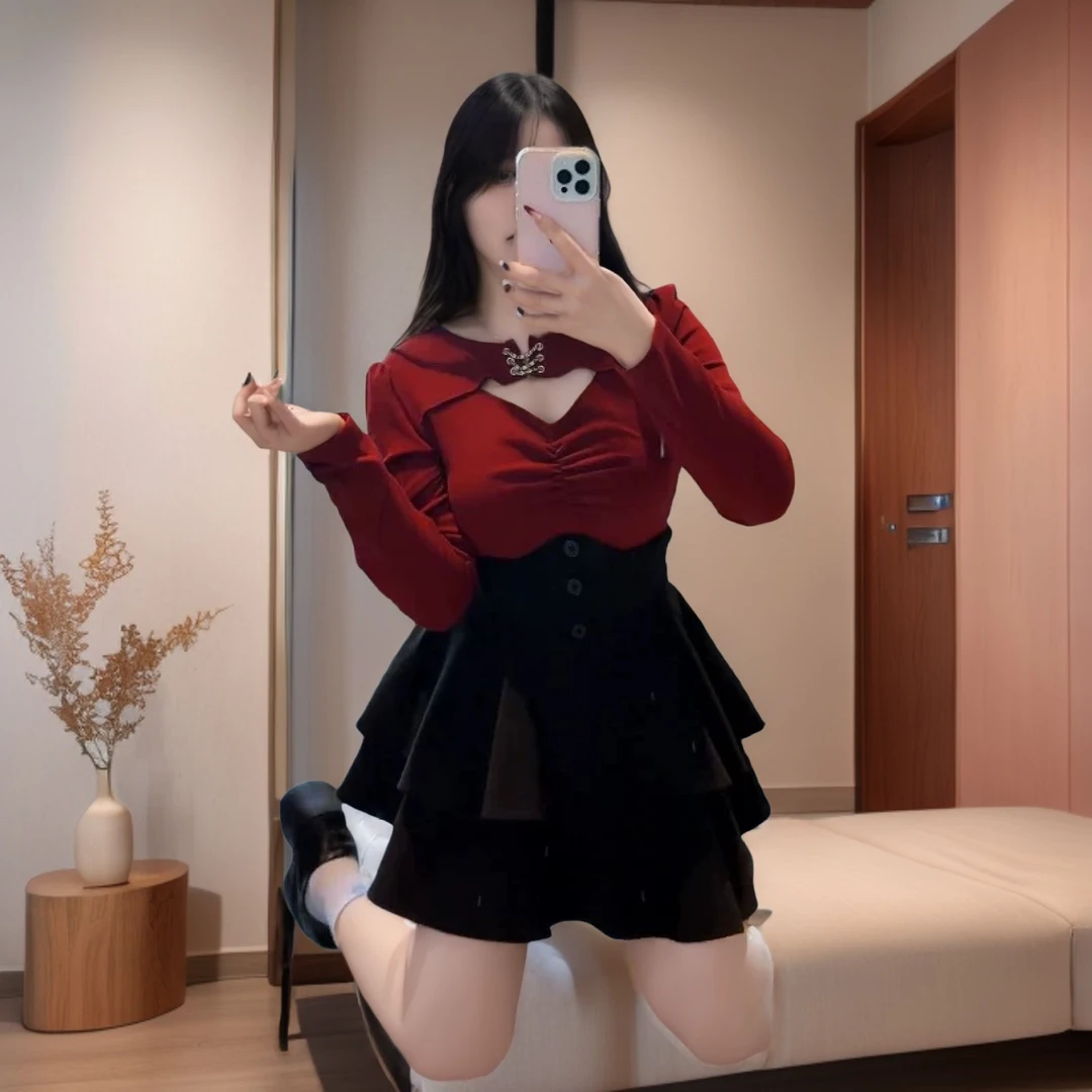 【果汁软糖上衣】特鲁推荐纯欲小衫1256