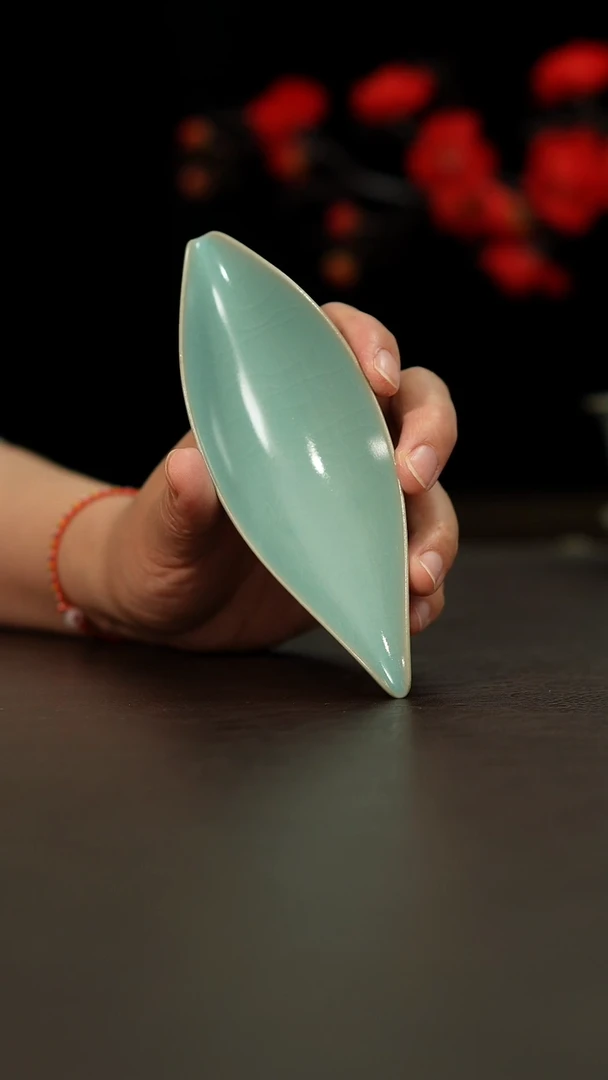 摆件汝瓷 仿古  茶则  8888