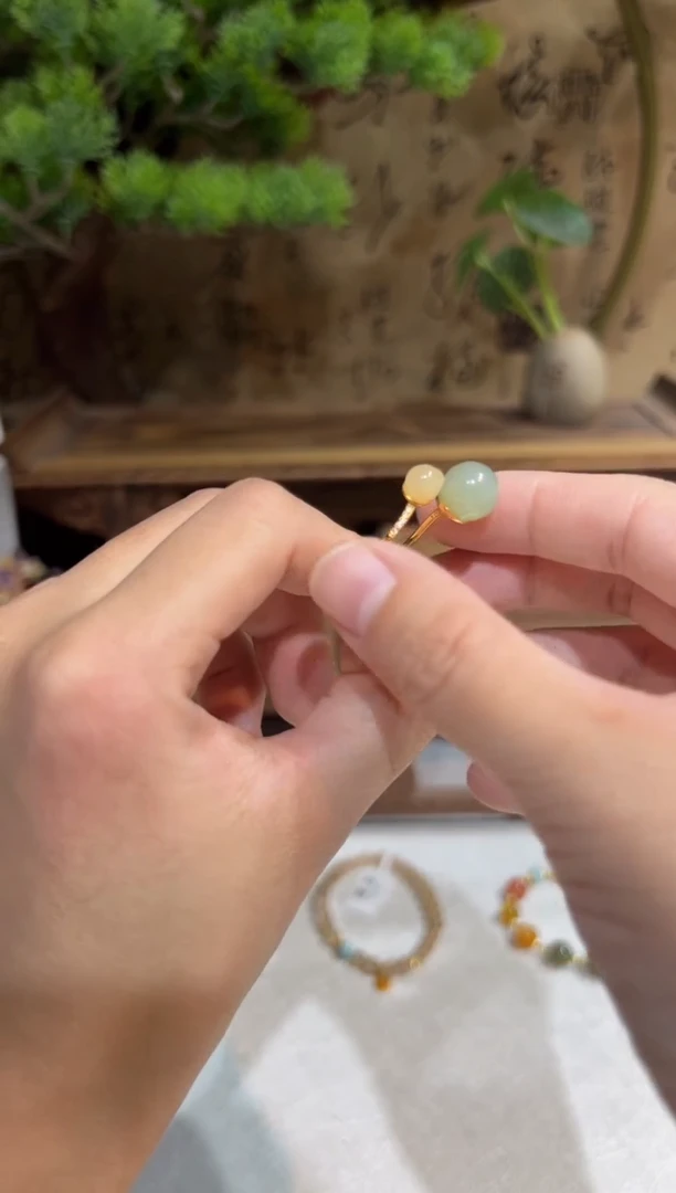 未镶嵌戒指和田玉手饰@@