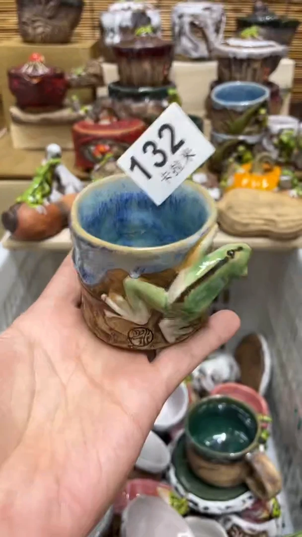 项**族132精美粗陶手工柴烧