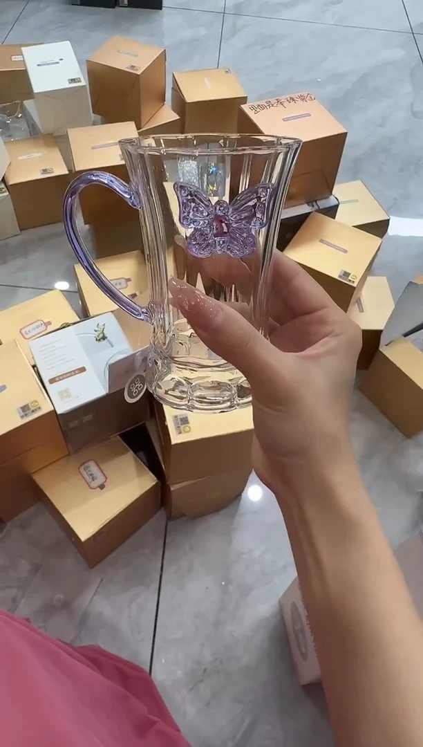 @@禾器晶彩幻蝶杯浅紫色