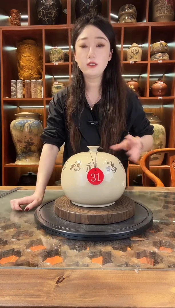罐云南建水紫陶白泥茶罐@31