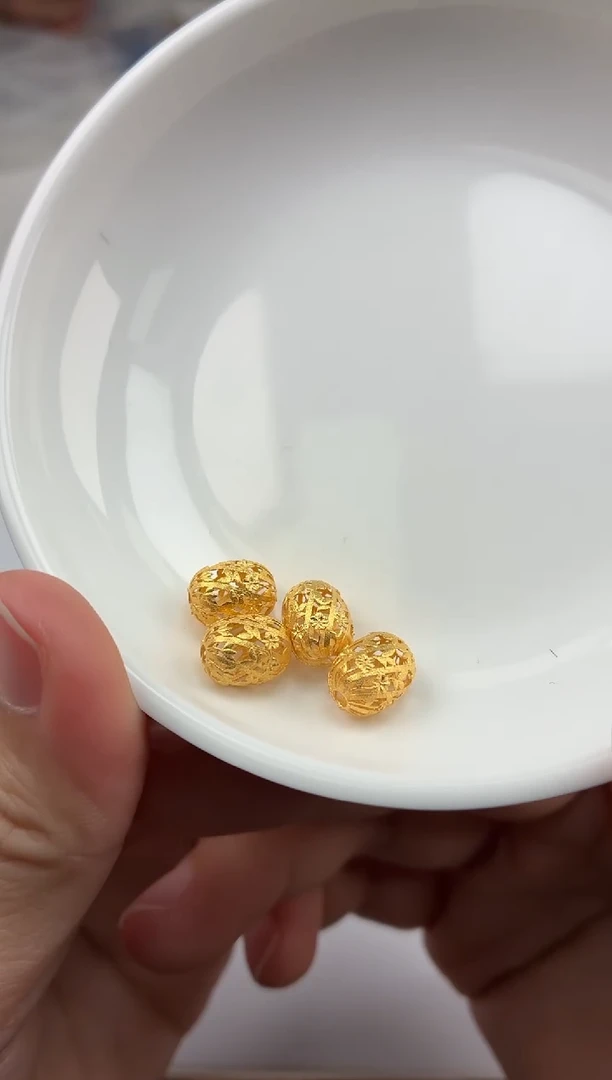 无足银艾**o雕刻珠卡mm毫米左右