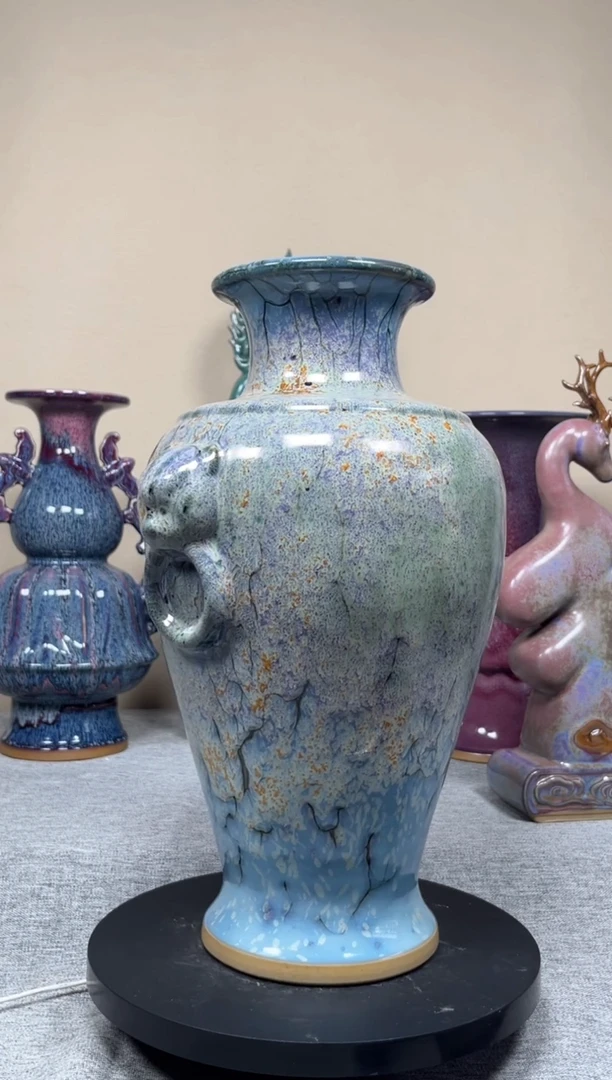 摆件陈*神垕钧瓷收藏工艺品