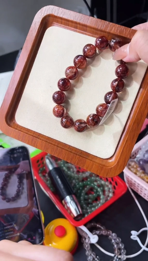 【闪购商品】水晶/未镶嵌牛血红胶花卡13/多样性发一