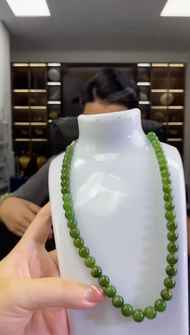 颈饰未镶嵌和田玉妈妈链卡8链子