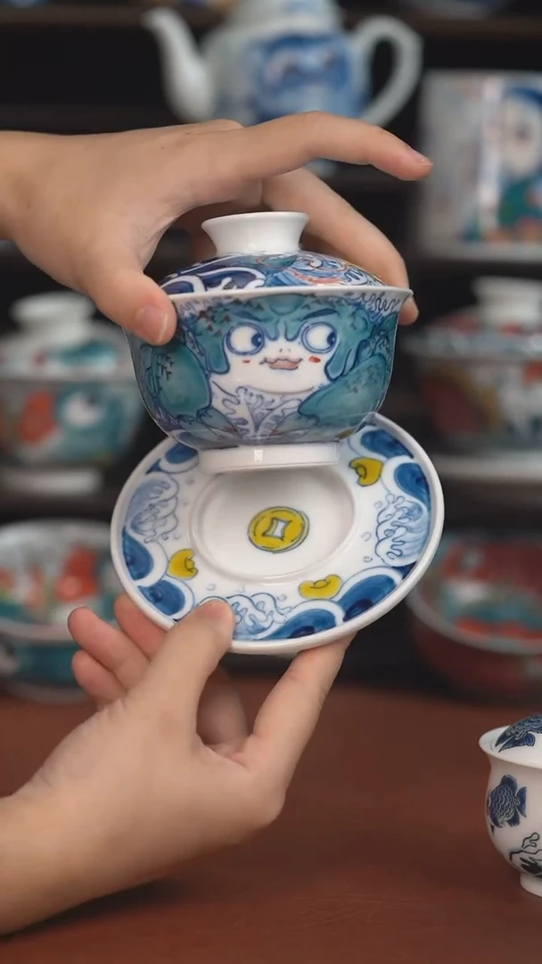 昨明螃蟹大三才盖碗 （宠粉福利 ）