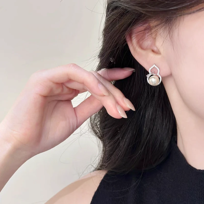 铜合金锆石耳饰 【1333】明星露思同款葫芦耳钉