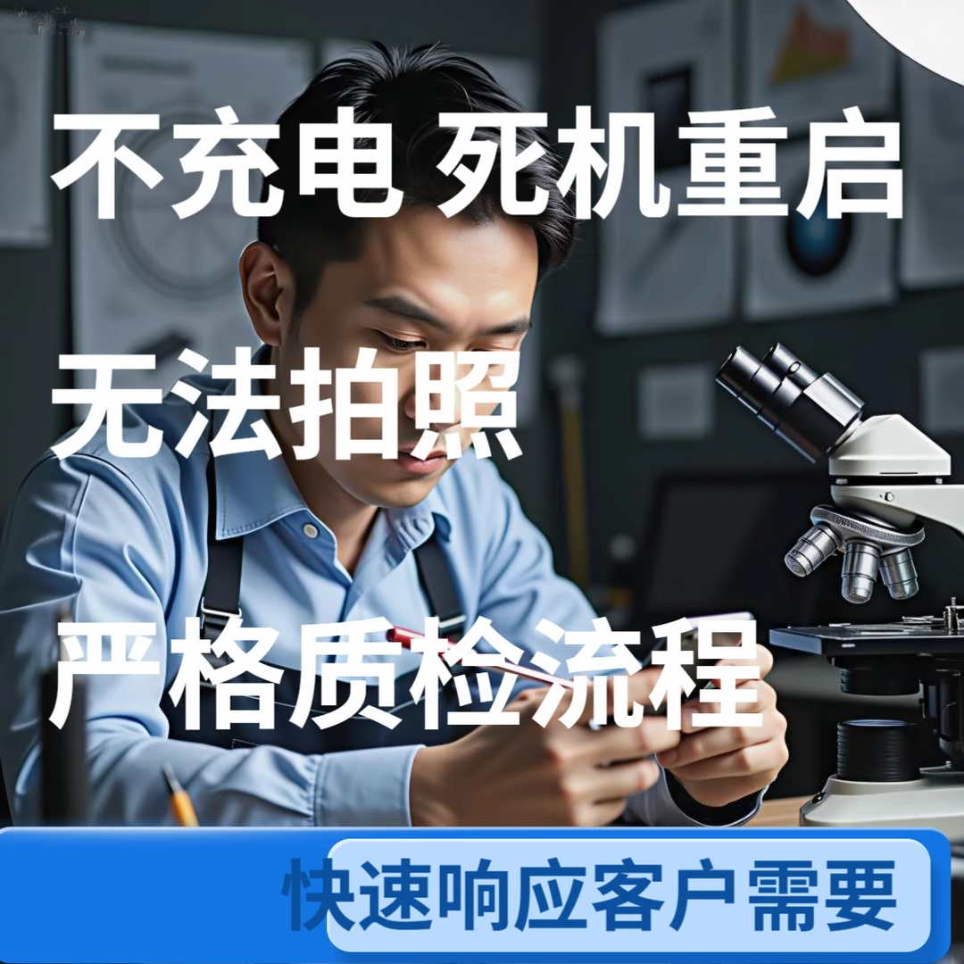 苹果安卓手机换电池换原装电池手机主板CPU屏幕总成外屏内屏重启