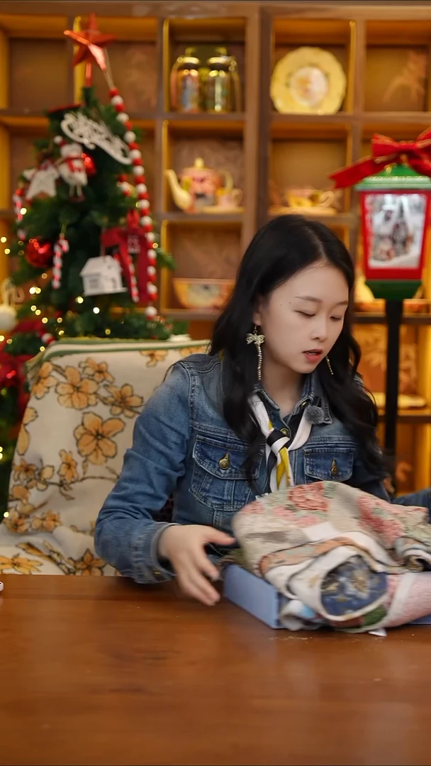 陶44-彩绘系列小毛巾3条装礼盒*2 25*50cm【CF5520】