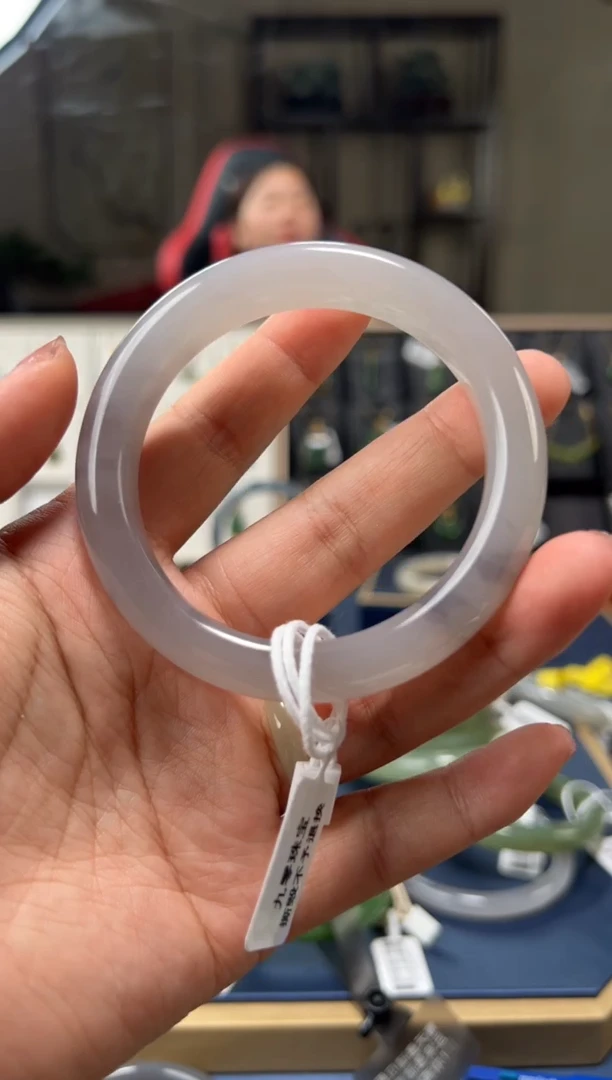 和田玉手镯未镶嵌【柚子来啦】和田玉拍一发一57