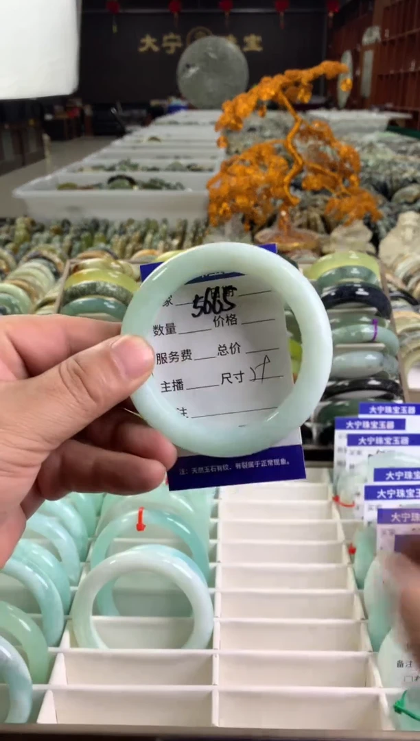 蛇纹石玉未镶嵌手镯5665