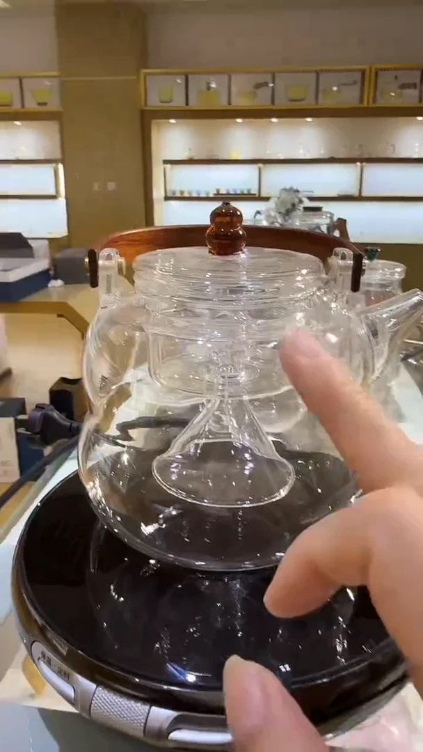 北大史玻璃葫芦煮茶壶