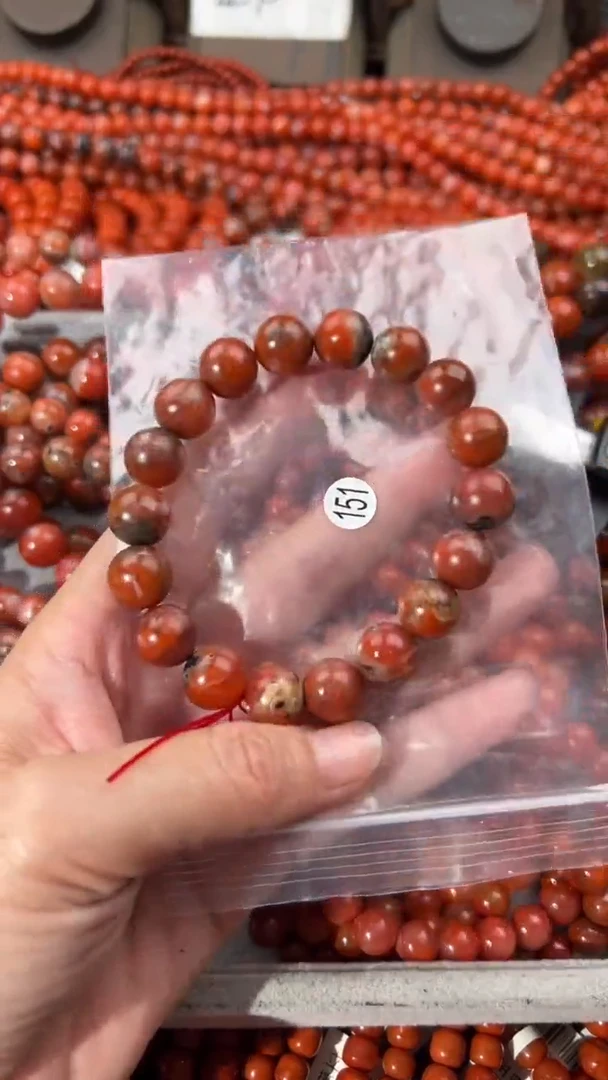 南红玛瑙手串未镶嵌12
