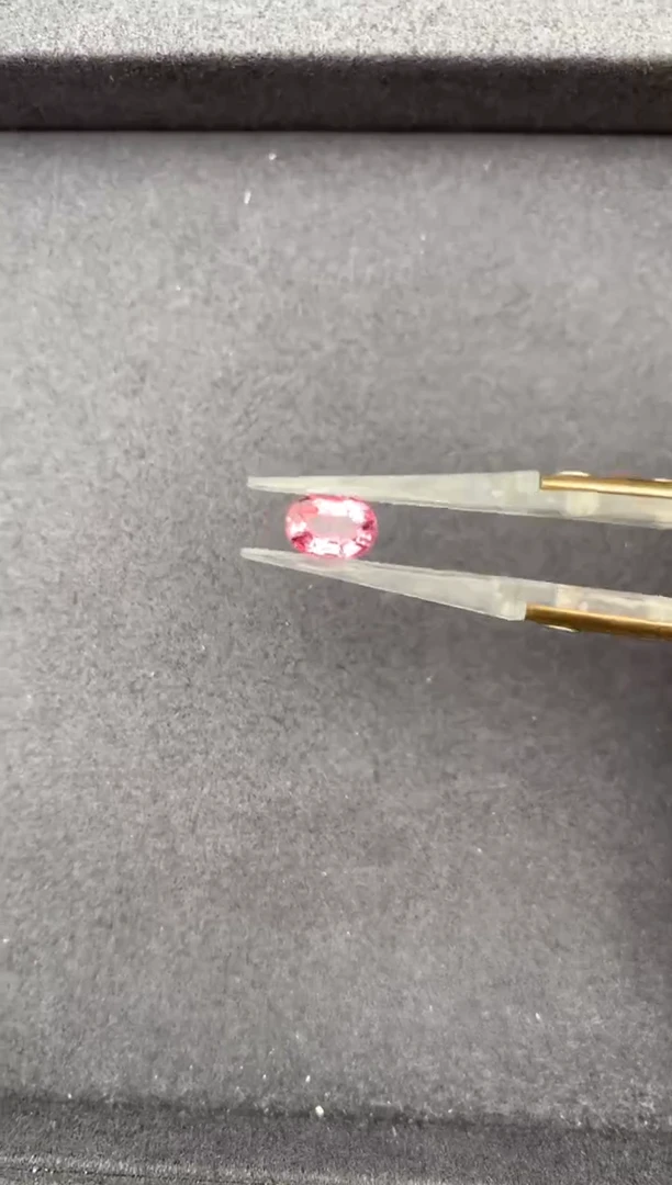 未镶嵌珠宝半成品碧玺1.3ct粉碧玺 定制  GE