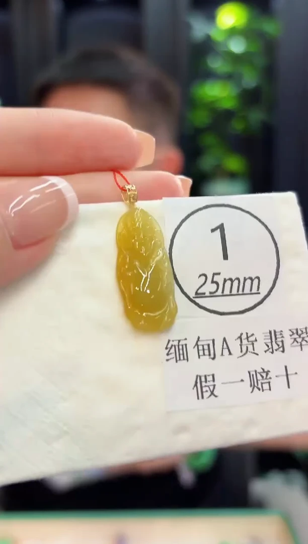 颈饰18K金镶嵌翡翠缅料A货/支持复检/一件