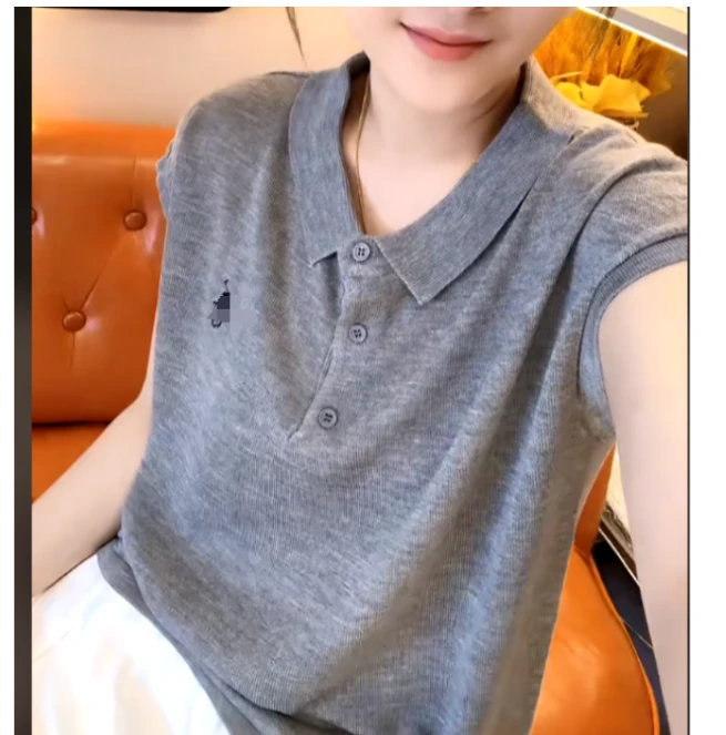 2025夏季新款网红同款洋气韩版潮流设计感休闲T恤上衣-芃