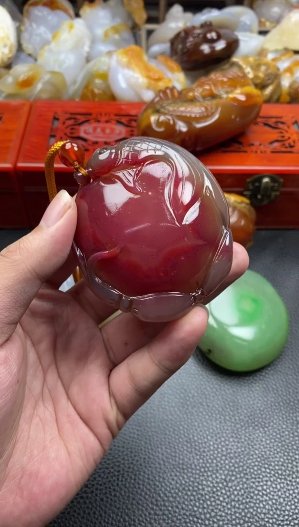 未镶嵌手把玛瑙/玉髓悟*?00