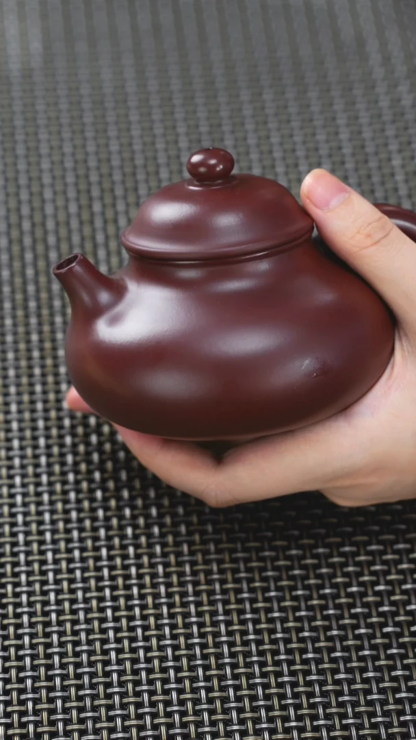 茶壶紫砂超精工石红容天260cc
