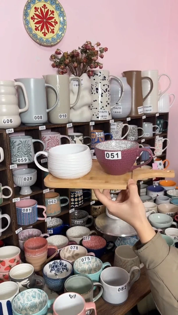 【闪购商品】普通钢化玻璃双饮款051加白色早餐杯