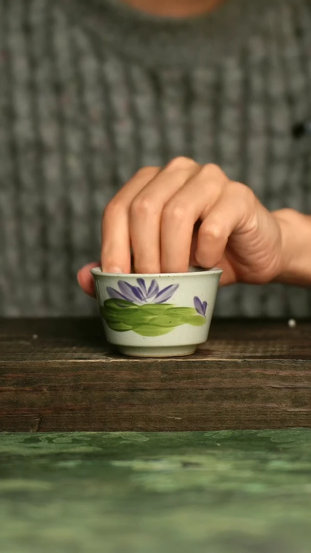青诗集手工手绘瓷器