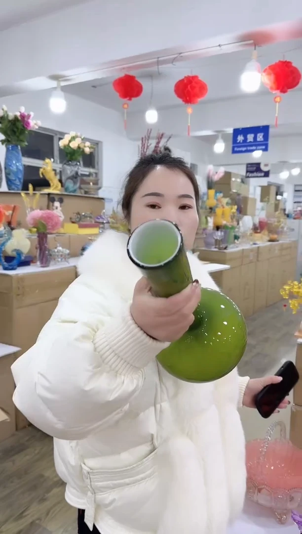 【闪购商品】无铅玻璃甄选花器-m-早38