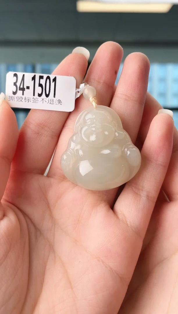 颈饰未镶嵌和田玉佛公 1501