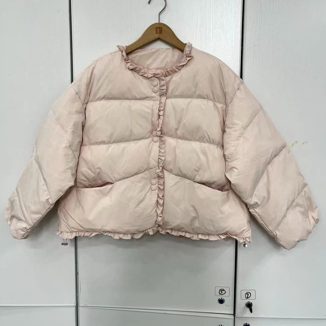 【一生罗曼】冬季新款设计感短款温柔宽松外套百搭羽绒服女Y5700