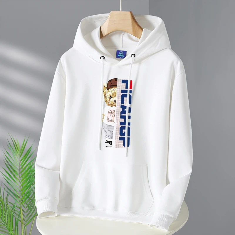 秋冬季男女连帽卫衣加绒加厚百搭潮流套头情侣装休闲时尚打底衫男