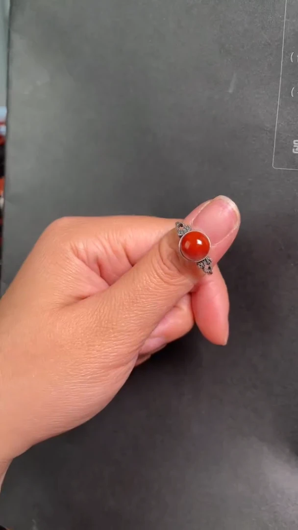 【闪购商品】南红玛瑙配饰银S925镶嵌63--