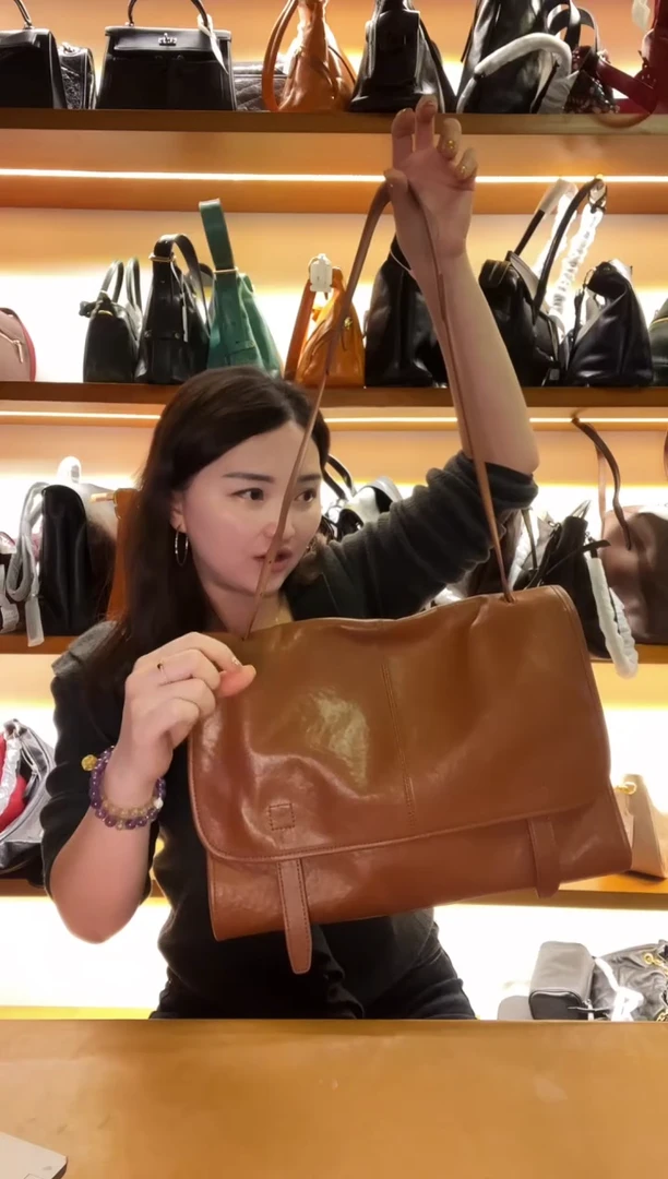 牛皮（革）高端订制时尚百搭女士手提斜跨包