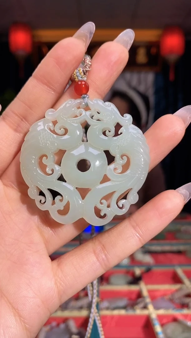 【闪购商品】和田玉颈饰未镶嵌龙凤