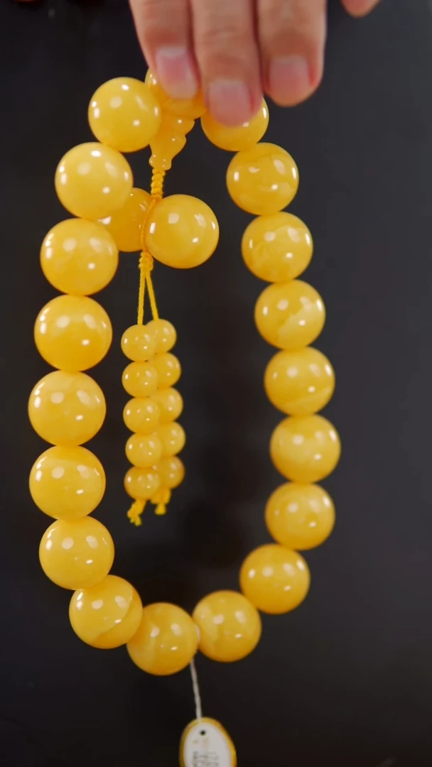 手链琥珀未镶嵌120.4同料圆珠手持