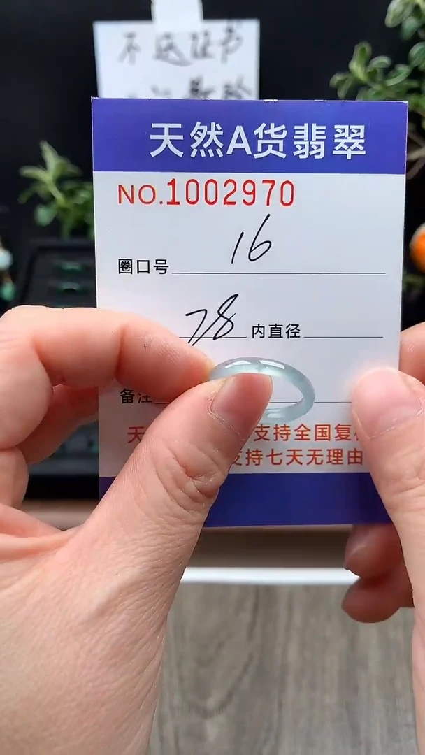 未镶嵌戒指翡翠16#