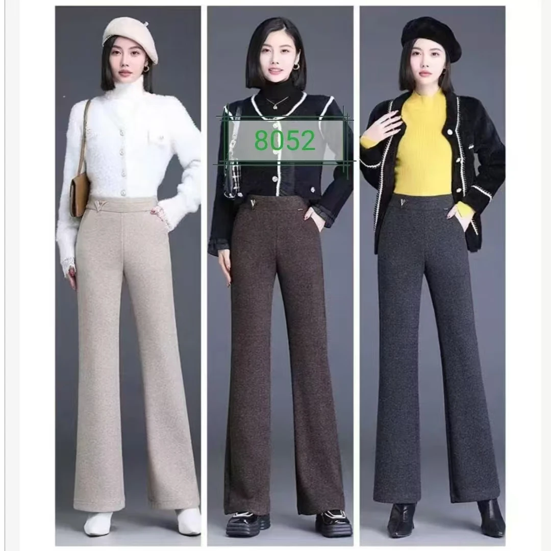 芙蓉后  秋季新款时尚微喇裤2866