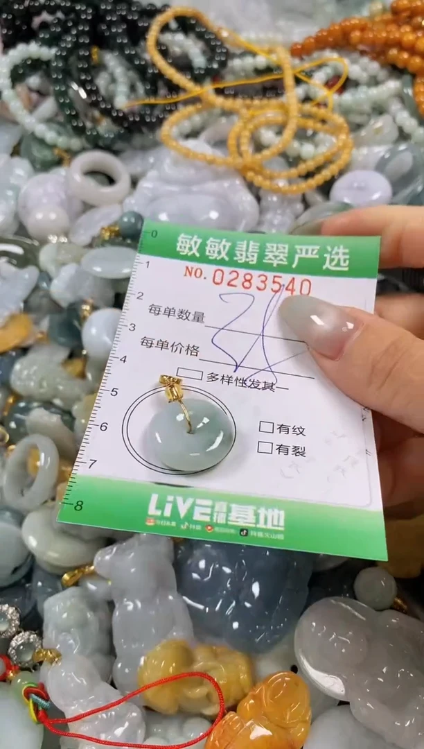 翡翠未镶嵌颈饰闪购0283540