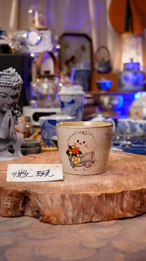 杯子猫咪手工手绘手工手绘