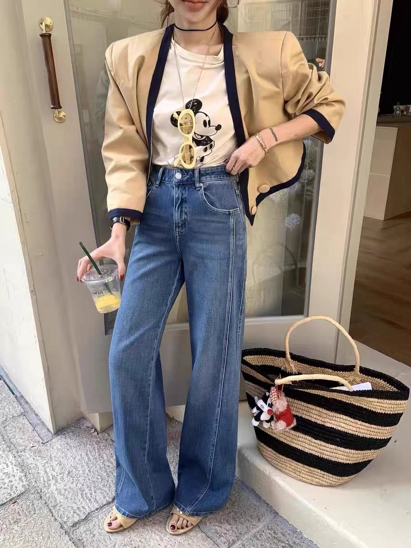 时尚潮流春季新款显瘦牛仔裤63788