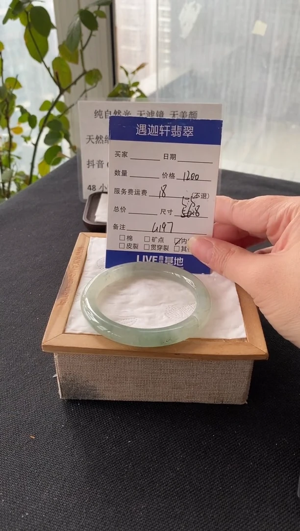 未镶嵌手镯翡翠55圈口 G197编码