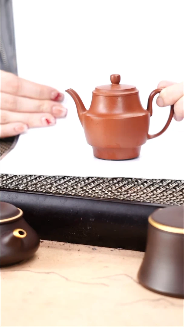 茶壶紫砂朱泥超精工募股款宫灯130cc