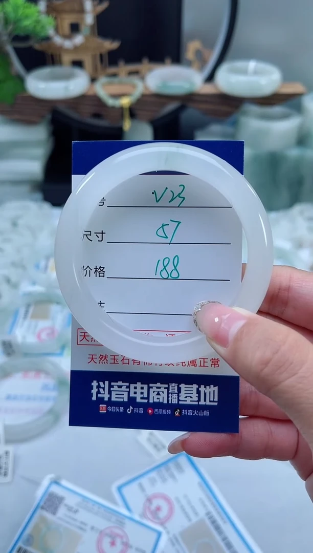 未镶嵌手镯石英质玉（天山翠）23