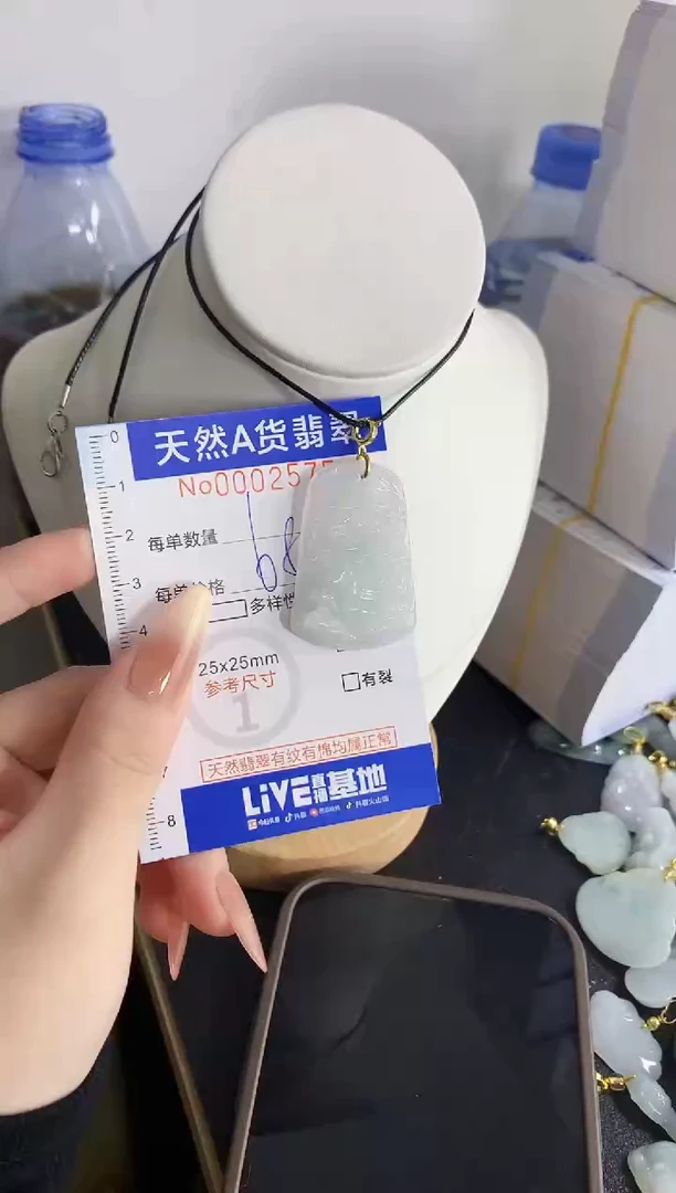 颈饰未镶嵌翡翠ᰔ*天然A货翡翠