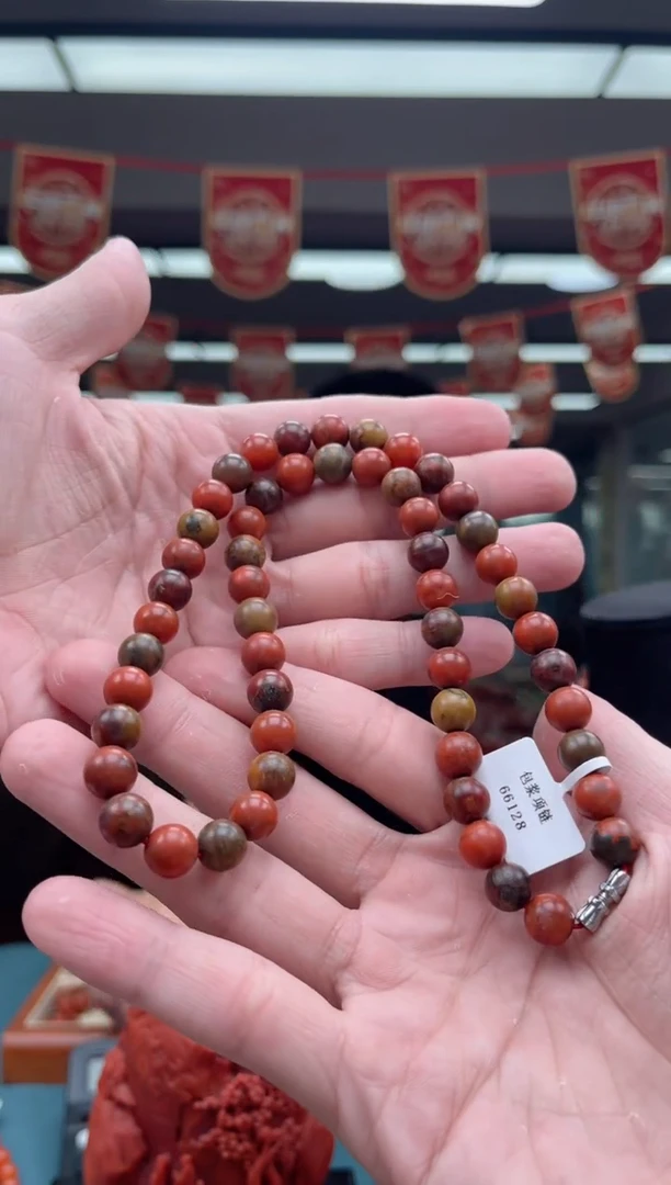 【闪购商品】南红玛瑙A58未镶嵌包浆南红项链9mm