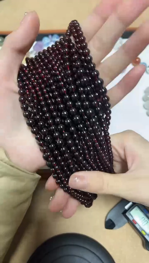 未镶嵌手链水晶12-13石榴石塔链
