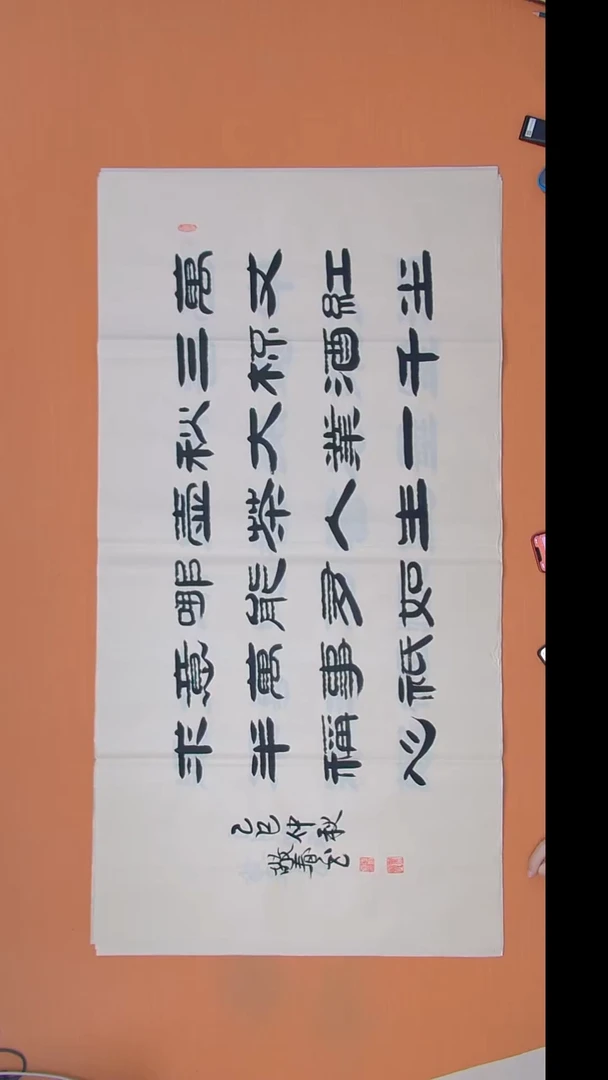 书法袁老师书法作品138*69