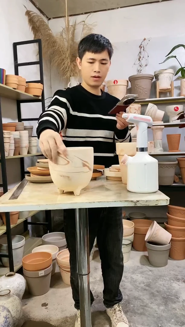 【闪购商品】红陶14*14玛奇朵蛋壳 5盆无托