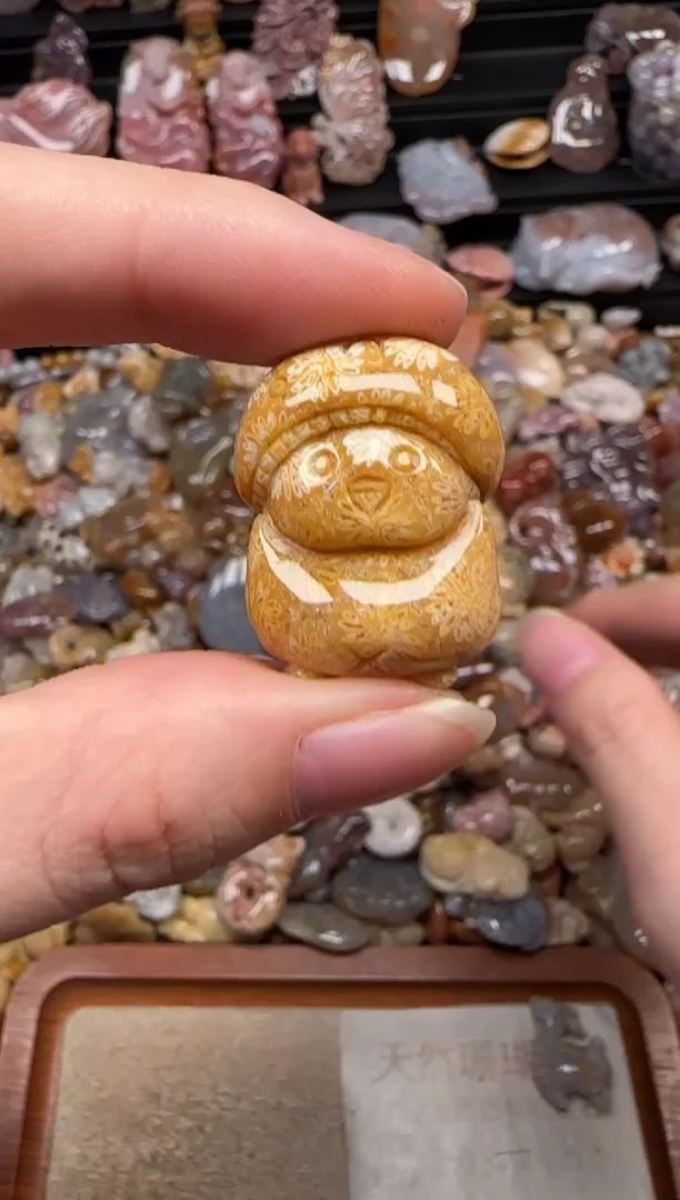 颈饰未镶嵌硅化珊瑚（珊瑚玉）931