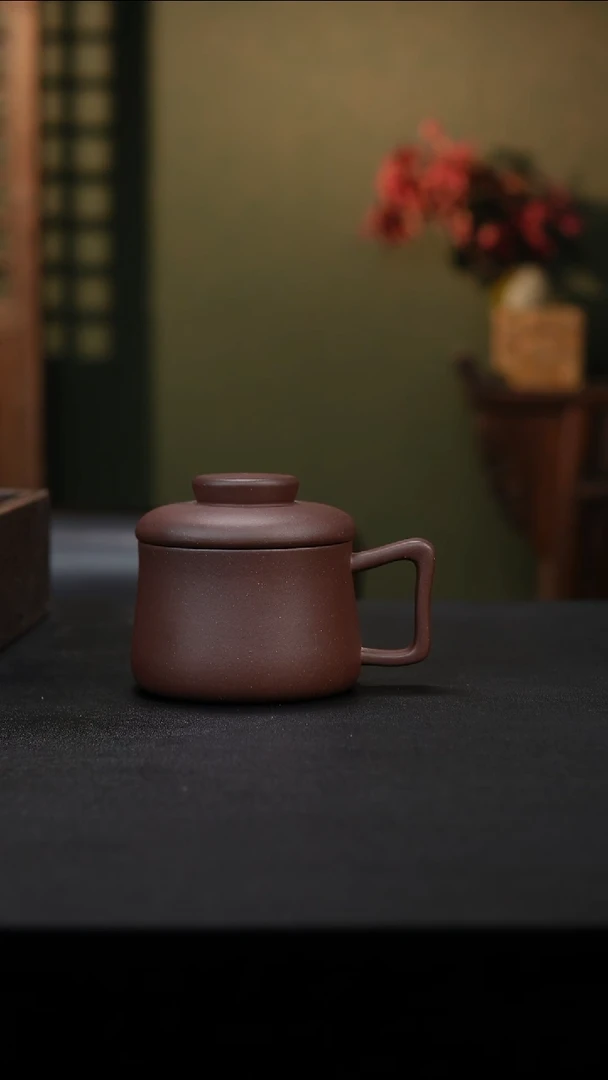 茶壶紫砂盖杯萨丁紫泥210cc左右0添加