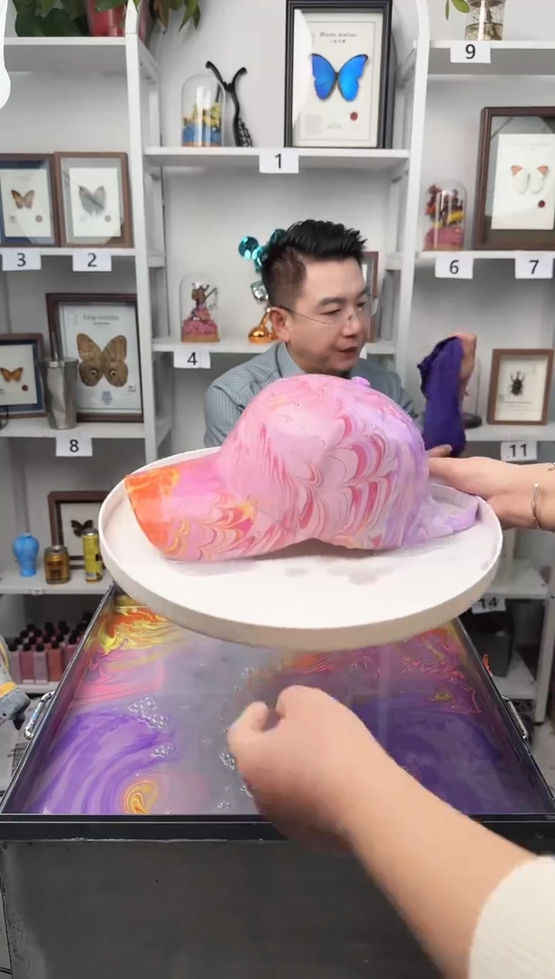 纯棉成人款盘龙纹水拓帽